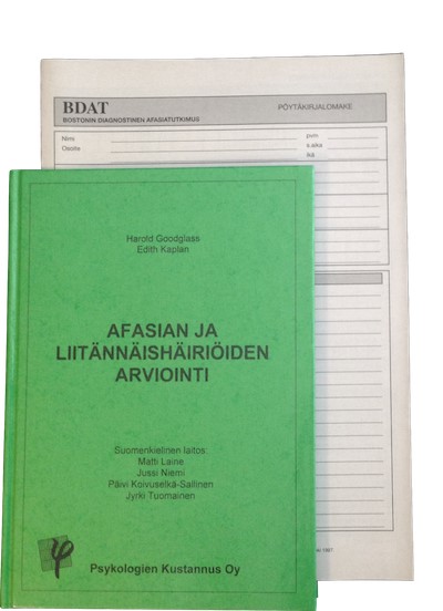 Afasiaoireyhtymän ja sen tyypin diagnosointi, yleisen suoritus tason arviointi, heikkojen ja vahvojen kielellisten toimintojen kartoitus

Aiheet:
- s