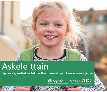 Askeleittain-opetusohjelman tarkoituksena on edistää lasten sosiaalisia taitoja ja tunnetaitoja sekä vahvistaa kykyä itsesäätelyyn. Ohjelma antaa hyvän pohjan koulupolulle ja ennaltaehkäisee käytösongelmia.
Aiheet:
- s