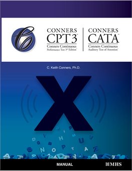 The Conners Continuous Performance Test 3rd Edition™ on tehtäviin perustuva tietokoneavusteinen tutkimusmenetelmä tarkkaavuusongelmien arviointiin. Menetelmää voidaan käyttää diagnosoitaessa ADHD:tä ja muita tarkkaavuushäiriöitä.

Aiheet:
- s